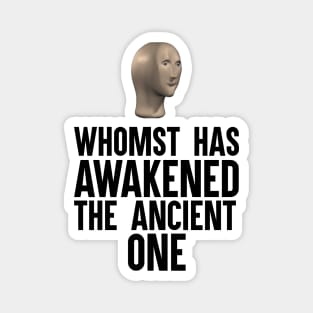 Whomst Has Awakened The Ancient One Magnet