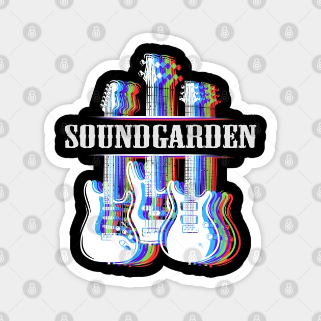 SOUND GARDEN BAND Magnet by dannyook