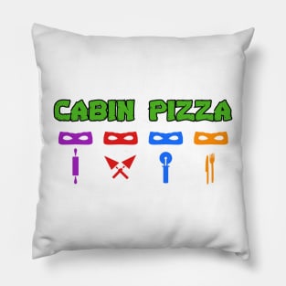 Cabin Pizza Turtles Pillow