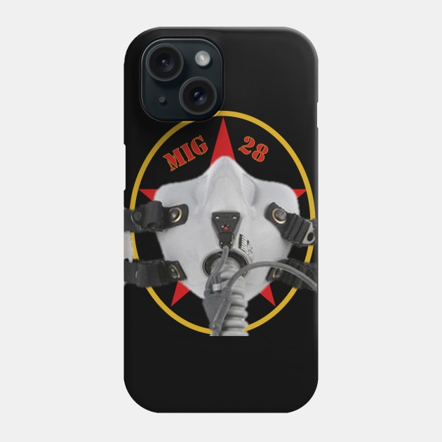 Fighter Pilot Mask MIG Phone Case by Original Astoria Kid