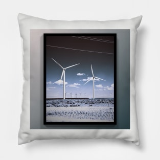 Ethereal Wind Turbines Pillow