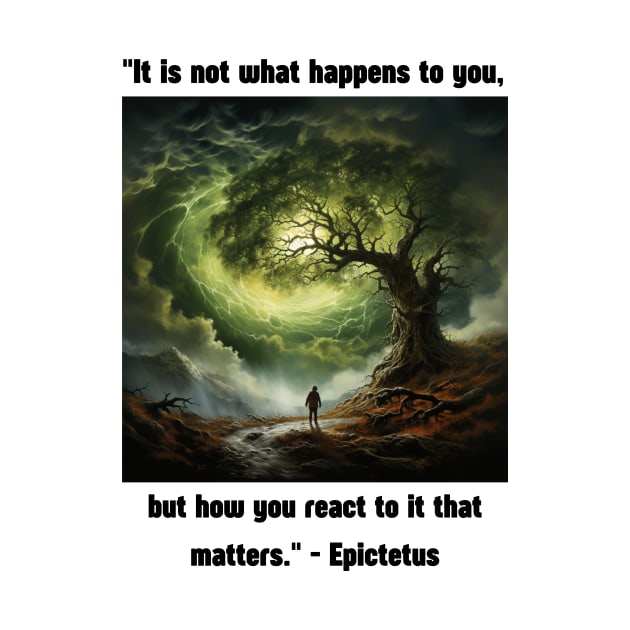 "It is not what happens to you, but how you react to it that matters." - Epictetus by St01k@