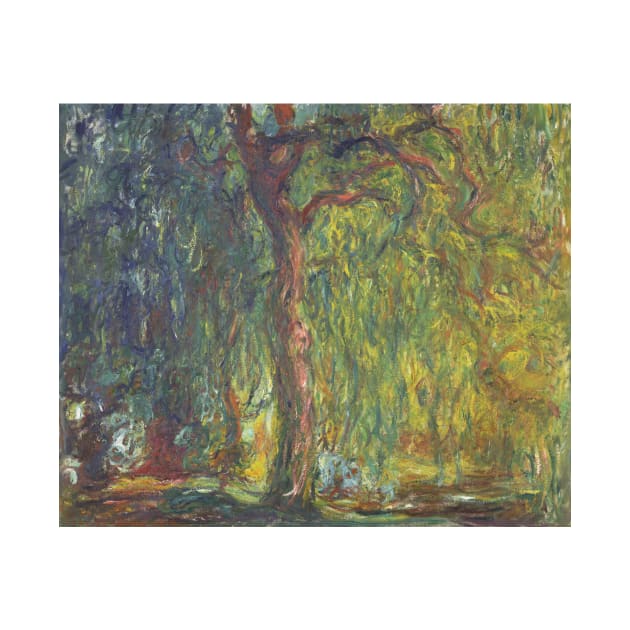 Weeping Willow by Claude Monet by Classic Art Stall