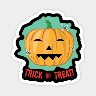 Laughing Halloween Pumpkin - Funny Magnet