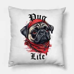 Pug Life - Light Colors Pillow