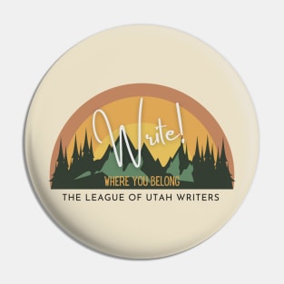 Write! Where You Belong 2023 Theme - Earth Tones Pin