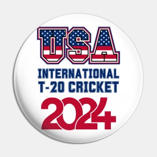 T20 Men's Cricket USA 2024 Pin