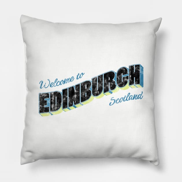 Welcome to Edinburgh Pillow by ariel161