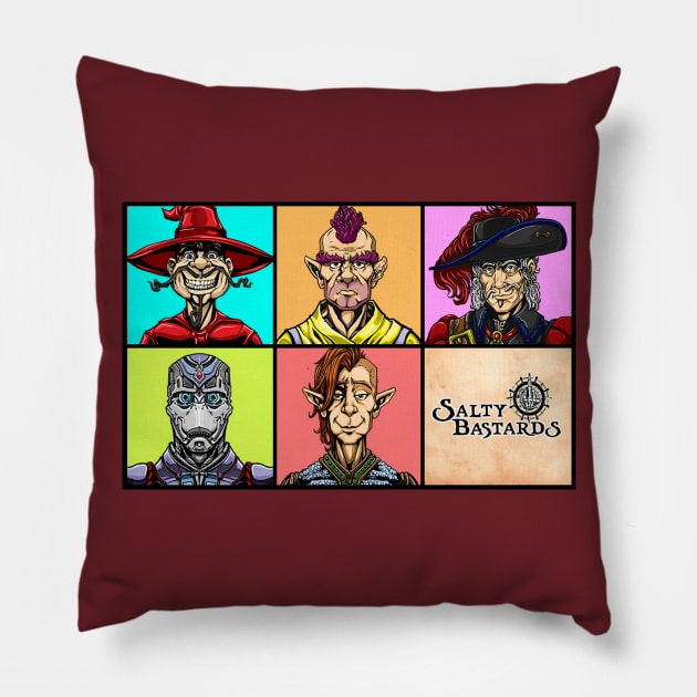 Those Salty Guys! Pillow by AuthorsandDragons