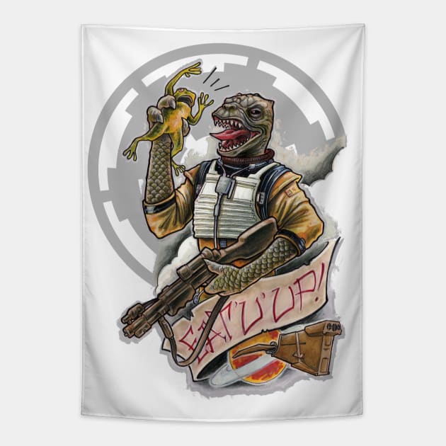 Bossk Tapestry by Paskalamak