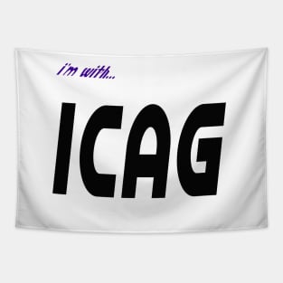 iam with icag Tapestry