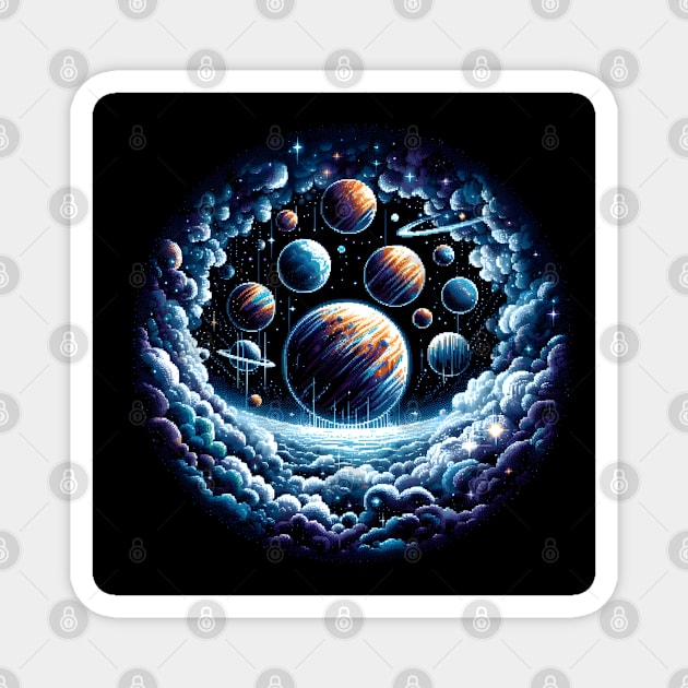 space travel Magnet by vaporgraphic