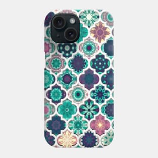 Moroccan Tile Pattern Teal Phone Case