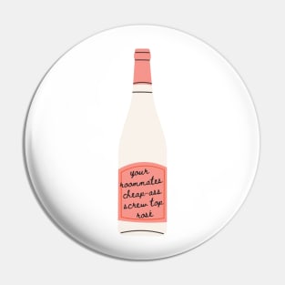 Your roommates cheap-ass screw top rose - inspired by Taylor Swift - Midnights - Maroon Pin