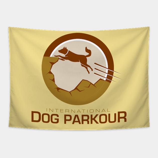 Dog Parkour International Tapestry by Toogoo