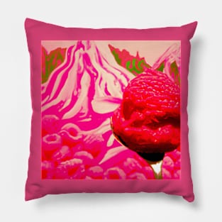 Raspberry Sorbet moutain Pillow