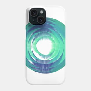 Geometric modern abstract blue paint Phone Case