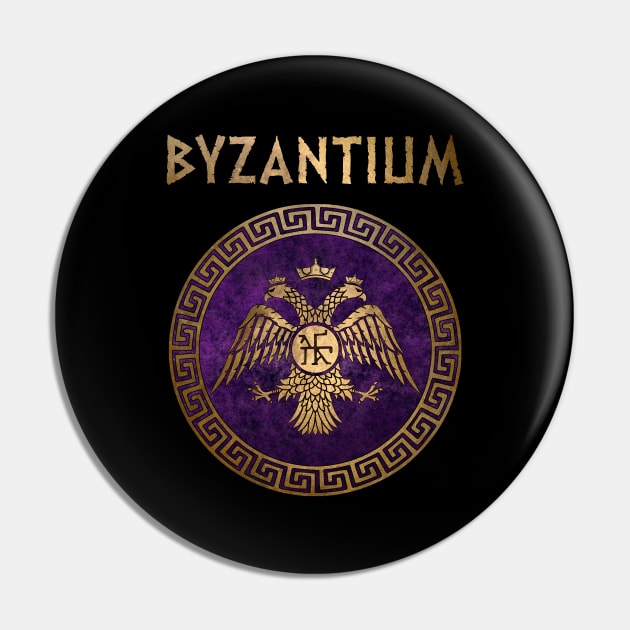 Byzantium Byzantine Empire Symbol of Constantinople Pin by AgemaApparel