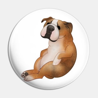 Cozy English Bulldog Pin