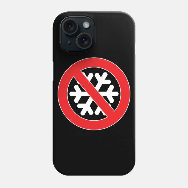 Snowflake Free Zone Phone Case by McNutt