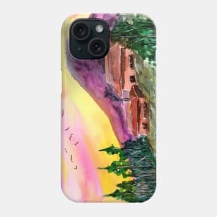 Purple Mountain Sunset Phone Case