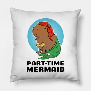 Part-time Mermaid Capybara Pillow