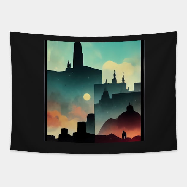 Lima | Comics style Tapestry by ComicsFactory