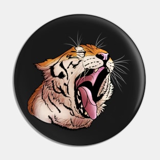 Tiger Yawn Pin