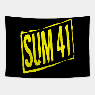 sum 41 yellow vintage Tapestry