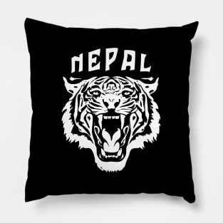 Roaring Tiger Face | Nepal Pillow