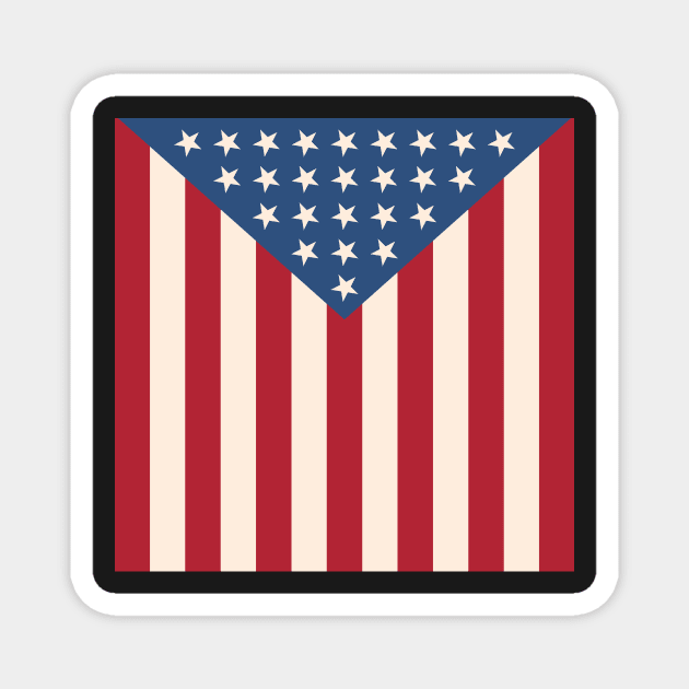 Draped in stars and stripes Magnet by Daribo