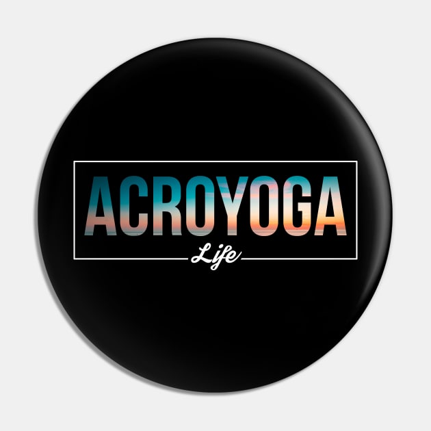 Beach Dreams Acroyoga Life Pin by rojakdesigns