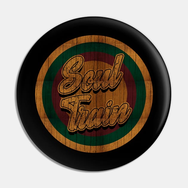 Circle Retro Soul Train Pin by Electric Tone