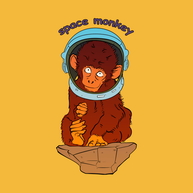 Space monkey by vanpaul54