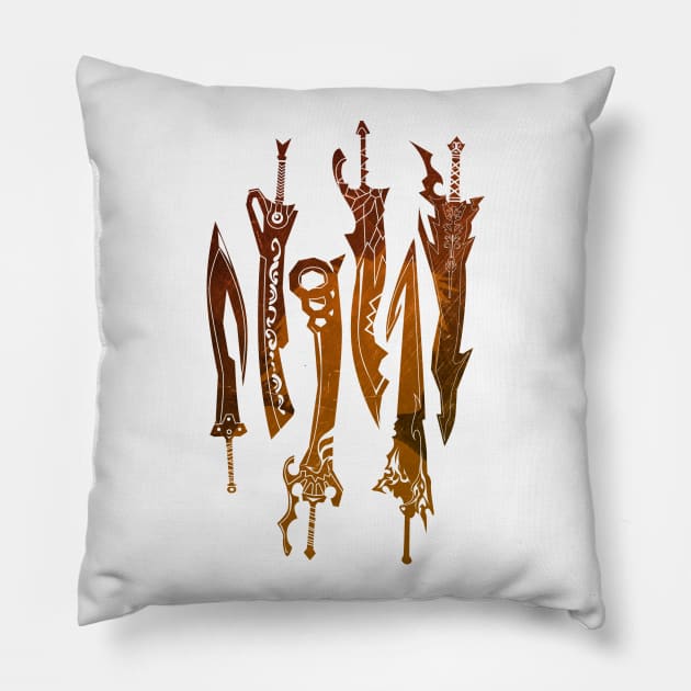 Tidus Swords Pillow by HyperTwenty