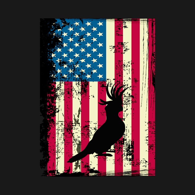 Parrot American Flag USA Patriotic 4th Of July Gifts by KittleAmandass