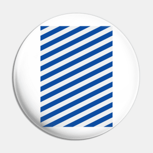 Leicester City Blue and White Angled Stripes Pin