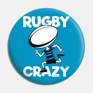 Kids Rugby Crazy Gift Pin