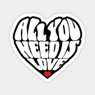 All You Need Is Love Groovy Design Magnet