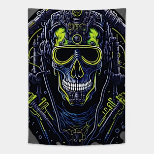 Cyborg Heads S02 D55 Tapestry