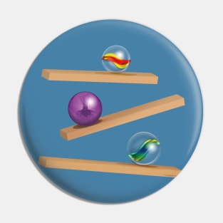 Classic Game - Cristal Marbles Pin