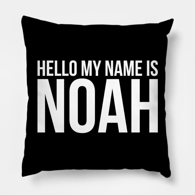 Hello My name is Noah Pillow by Monosshop