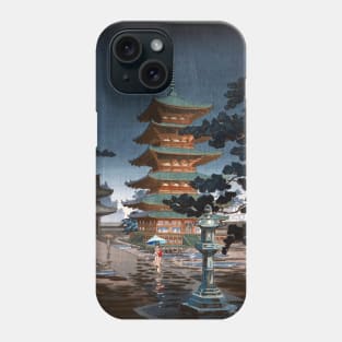 Nara Horyuji Temple by Tsuchiya Koitsu Phone Case