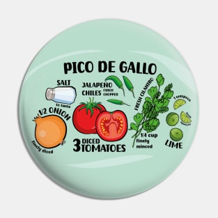 How to make pico de gallo illustrated recipe ingredients authentic mexican food salsa Pin