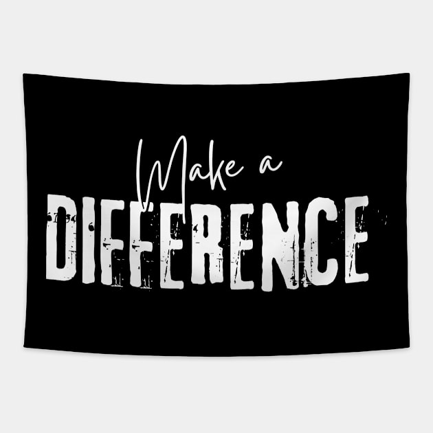 Make A Difference Tapestry by Quoteeland