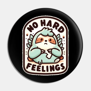 No Hard Feelings Pin