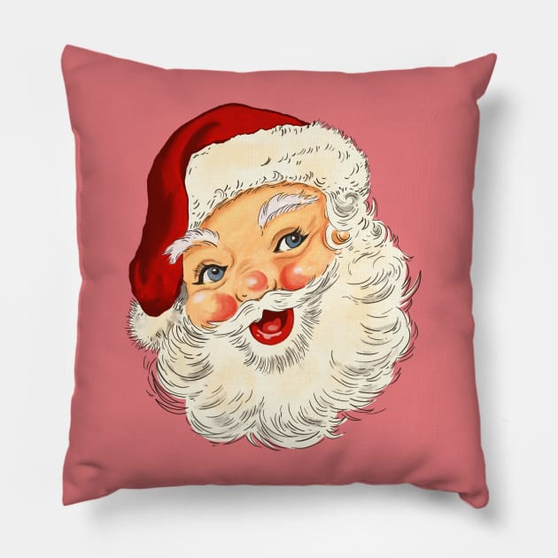 Vintage Santa No. 6 Pillow by LMHDesigns