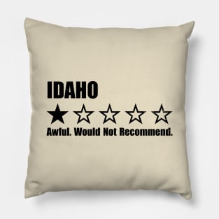 Idaho One Star Review Pillow