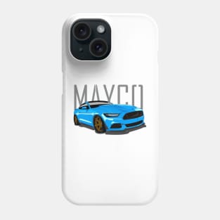 S550 Ford Mustang tuned grabber blue Phone Case