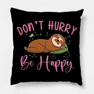 Cute Sloth Lazy Office Worker Working Sloth Statement Chill Pillow